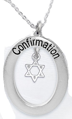 Jewish Jewelry, The Perfect Gift For Jewish Confirmation, Star Of David On A Beautiful,  Adjustable, Silvertone Cable Chain Necklace, Hypoallergenic-Safe, No Nickel, Lead, Or Cadmium  in The Metal