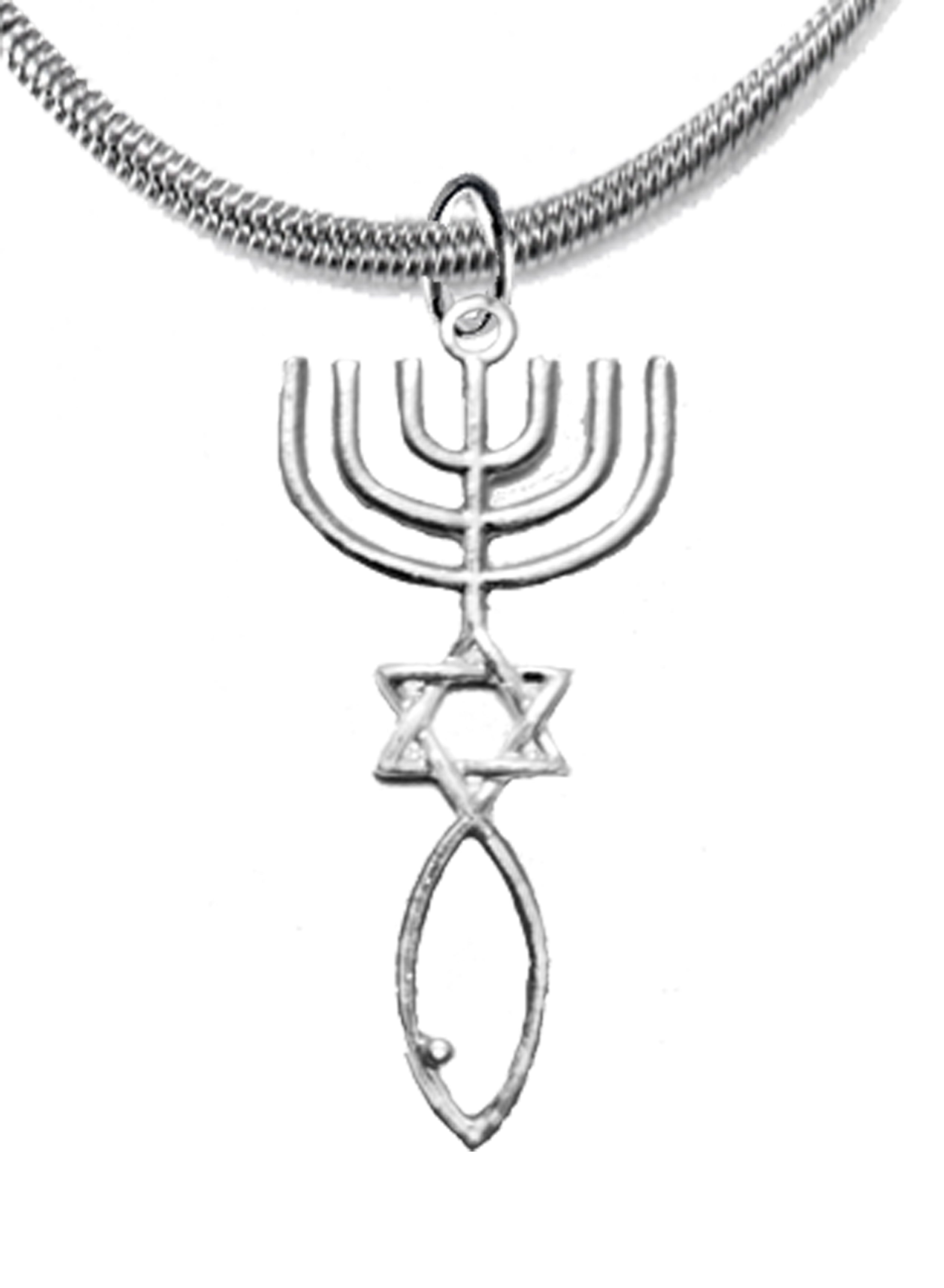 Messianic Christian Seal Of Jerusalem Adjustable Snake Chain Necklace, Hypoallergenic-Safe, No Nickel, Lead, Or cadmium In The Metal ©2023