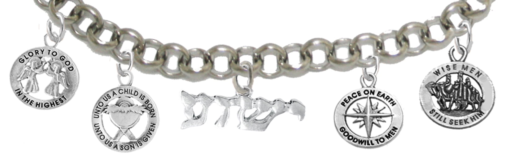 Messianic, Yeshua, Christian Adjustable Rollo Chain Bracelet,  Will Fit Anyone, Hypoallergenic-Safe. No Nickel, Lead, Or Cadmium In The Metal.©2023
